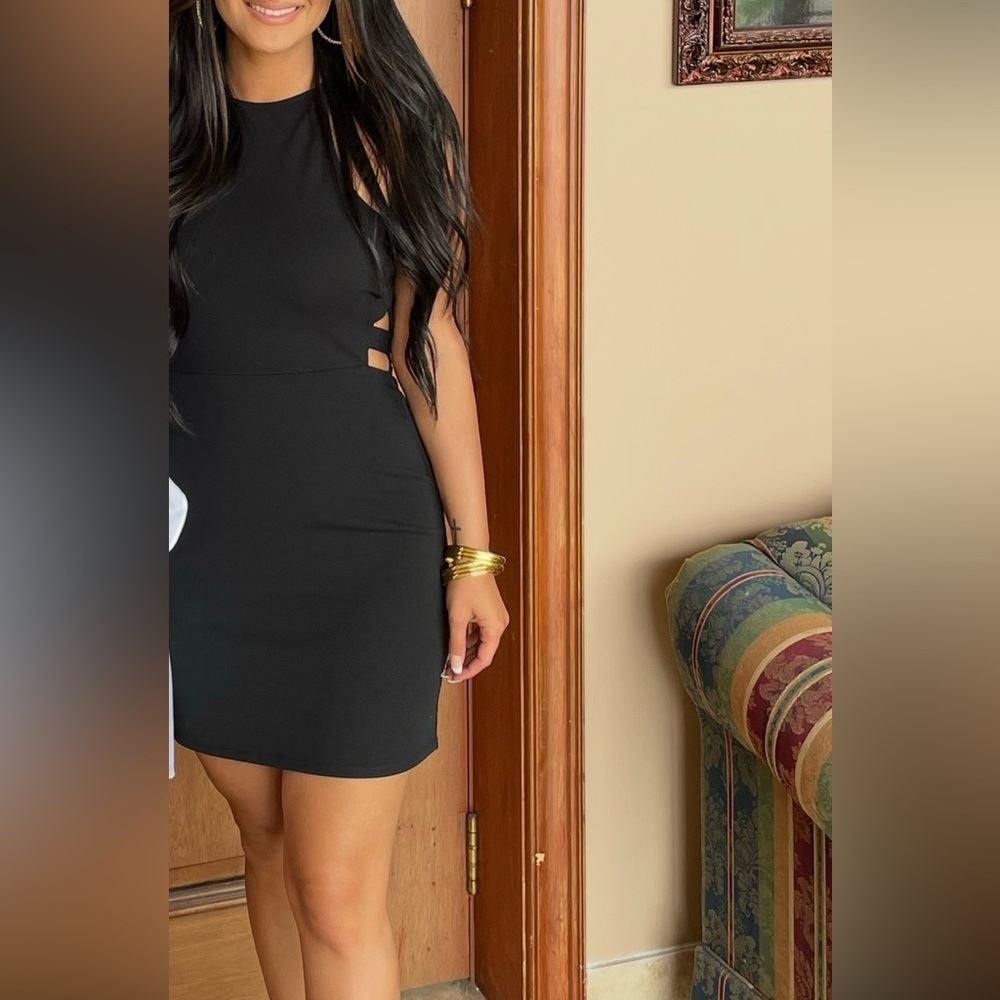 Little Black Dress with Cut out Sides